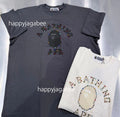 A BATHING APE COLOR STONE COLLEGE RELAXED FIT TEE