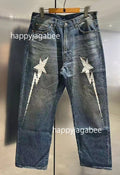 A BATHING APE COLOR STONE 13 OZ DENIM PANTS