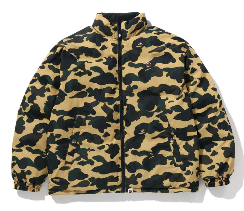 A BATHING APE 1ST CAMO REVERSIBLE DOWN JACKET