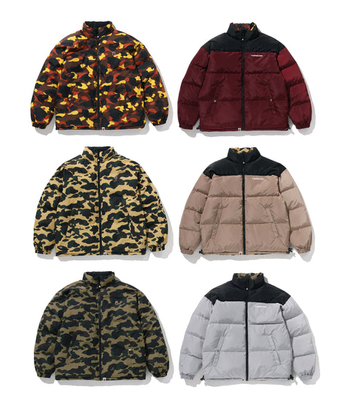 A BATHING APE 1ST CAMO REVERSIBLE DOWN JACKET