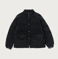 A BATHING APE LINE CAMO JACQUARD DENIM CLASSIC DOWN JACKET