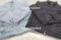 A BATHING APE LINE CAMO JACQUARD DENIM CLASSIC DOWN JACKET