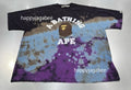 A BATHING APE TIE DYE COLLEGE RELAXED FIT TEE