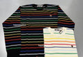 A BATHING APE GRADIENT RAINBOW STRIPE ONE POINT REGULAR FIT L/S TEE - happyjagabee store