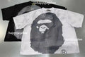 A BATHING APE WATER PRINT APE HEAD MESH RELAXED FIT TEE