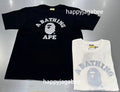 A BATHING APE REFLECTIVE ON COLLEGE TEE