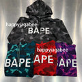 A BATHING APE COLOR CAMO BAPE PULLOVER HOODIE - happyjagabee store