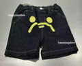 A BATHING APE BAPE KIDS MILO FACE 10 OZ DENIM SHIRTS