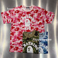 A BATHING APE ABC CAMO COLLEGE TEE