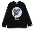 A BATHING APE BAPE KIDS  BAPE X E.T. BABY MILO L/S TEE