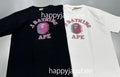 A BATHING APE GLITCH ART COLLEGE TEE