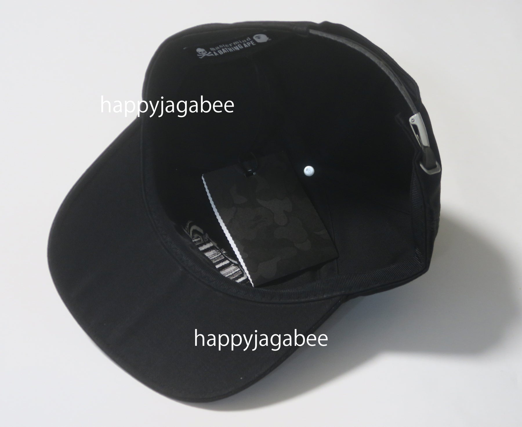 A BATHING APE✕mastermindコラボ ブラックレザー風キャップ A BATHING APE Men's Goods BAPE x mastermind JAPAN MMJ BAPE
