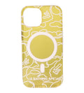 A BATHING APE NEON CAMO IPHONE 15 CLEAR CASE