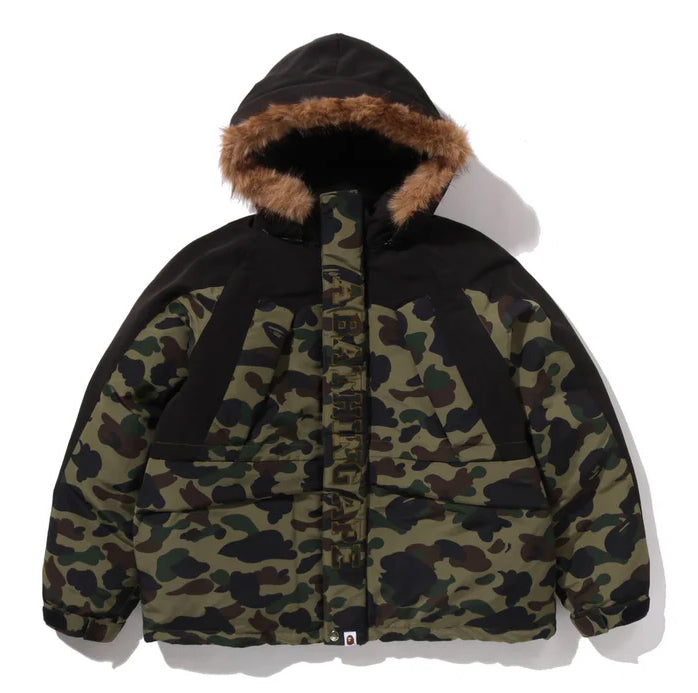 A BATHING APE 1ST CAMO SNOWBOARD DOWN JACKET