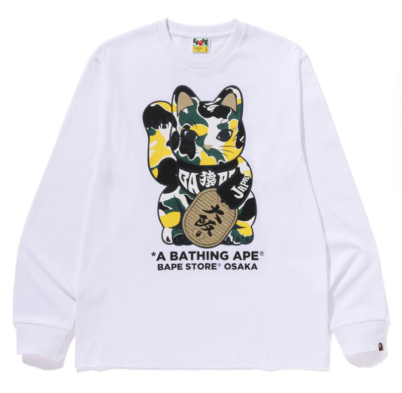 A BATHING APE BAPE STORE OSAKA MANEKINEKO OSAKA L/S TEE OSAKA LIMITED