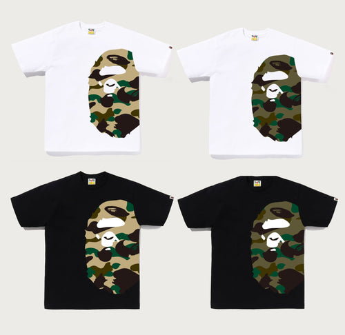 A BATHING APE 1ST CAMO SIDE BIG APE HEAD TEE