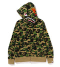 A BATHING APE ABC CAMO 2ND SHARK FULL ZIP HOODIE ( PONR )