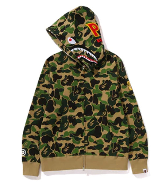 A BATHING APE ABC CAMO 2ND SHARK FULL ZIP HOODIE ( PONR ) - happyjagabee store