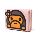 A BATHING APE Ladies' BABY MILO LEATHER WALLET