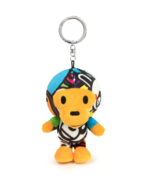 A BATHING APE BABY MILO STORE BABY MILO ALL FRIENDS PLUSH DOLL KEYCHAIN