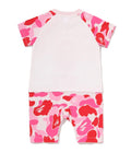 A BATHING APE BAPE KIDS ABC CAMO BIG COLLEGE ROMPERS