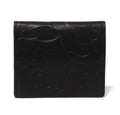 A BATHING APE EMBOSSED LEATHER MINI WALLET