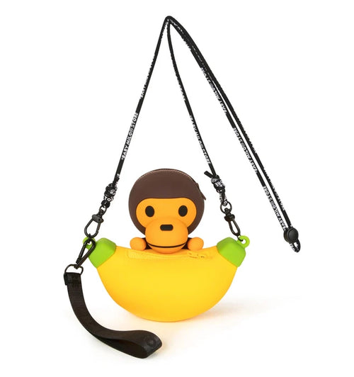 A BATHING APE BABY MILO STORE BABY MILO SILICON CROSS BAG