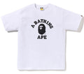 A BATHING APE CRYSTAL STONE EYE COLLEGE TEE