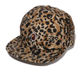A BATHING APE WILD LEOPARD PATTERN ONE POINT CAP