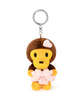 A BATHING APE BABY MILO STORE BABY MILO CHERRY BLOSSOM PLUSH DOLL KEYCHAIN