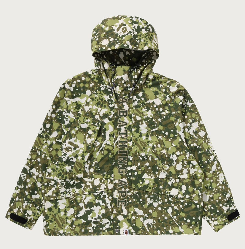 A BATHING APE SPLASH CAMO SNOWBOARD JACKET