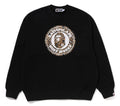 A BATHING APE WILD LEOPARD PATTERN RELAXED FIT CREWNECK SWEATSHIRT #1