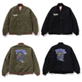 A BATHING APE GRAFFITI BOMBER JACKET ( RELAXED FIT )