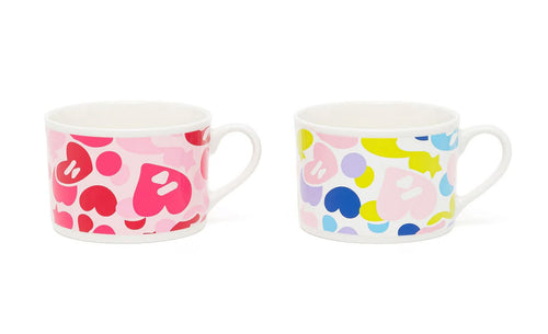 A BATHING APE - APEE CAMO WHITE CERAMIC COFFEE MUG