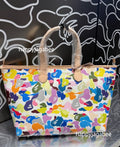 A BATHING APE MULTI CAMO TOTE BAG