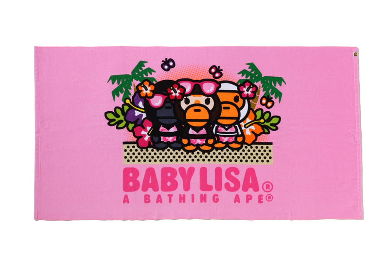 A BATHING APE Ladies' BEACH SUMMER LISA GIRLS BEACH TOWEL