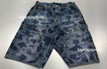 A BATHING APE 1ST CAMO DOUBLE KNEE 13 OZ RELAXED FIT DENIM SHORTS