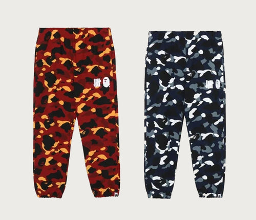 A BATHING APE BAPE x UNDEFEATED UNDFTD RELAXED FIT SWEAT PANTS