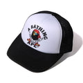 A BATHING APE APE CROSSBONE COLLEGE MESH CAP