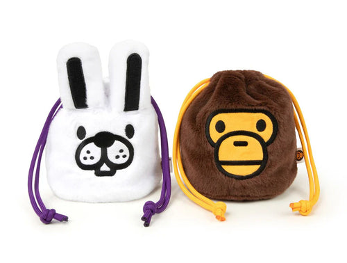 A BATHING APE BABY MILO STORE BABY MILO DRAWSTRING POUCH - happyjagabee store