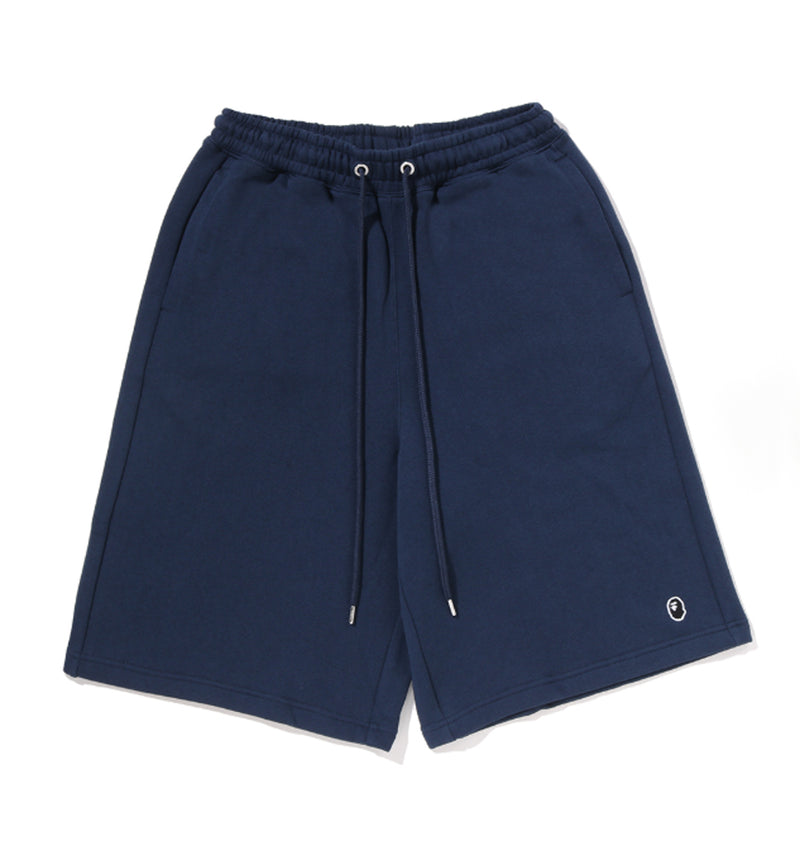 A BATHING APE ONE POINT KNEE LENGTH RELAXED FIT SWEAT SHORTS