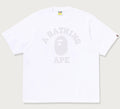 A BATHING APE TONAL COLLEGE RELAXED FIT TEE