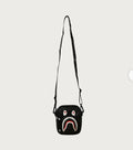 A BATHING APE SHARK LEATHER MINI BAG