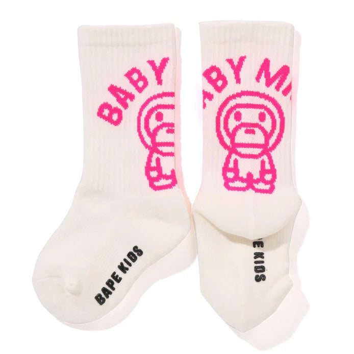 A BATHINMG APE BAPE KIDS BABY MILO RIB SOCKS