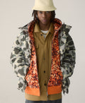 A BATHING APE SPLASH CAMO SHARK FULL ZIP HOODIE