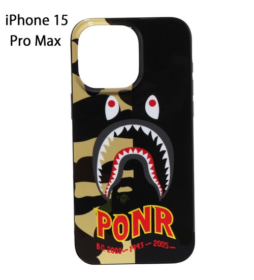 A BATHING APE 1ST CAMO 2ND SHARK IPHONE 15 PRO MAX CASE