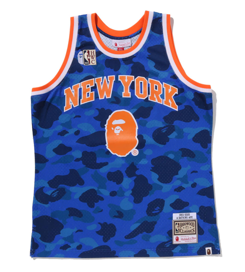 A BATHING APE BAPE x M&N NBA NEW YORK KNICKS SWINGMAN JERSEY