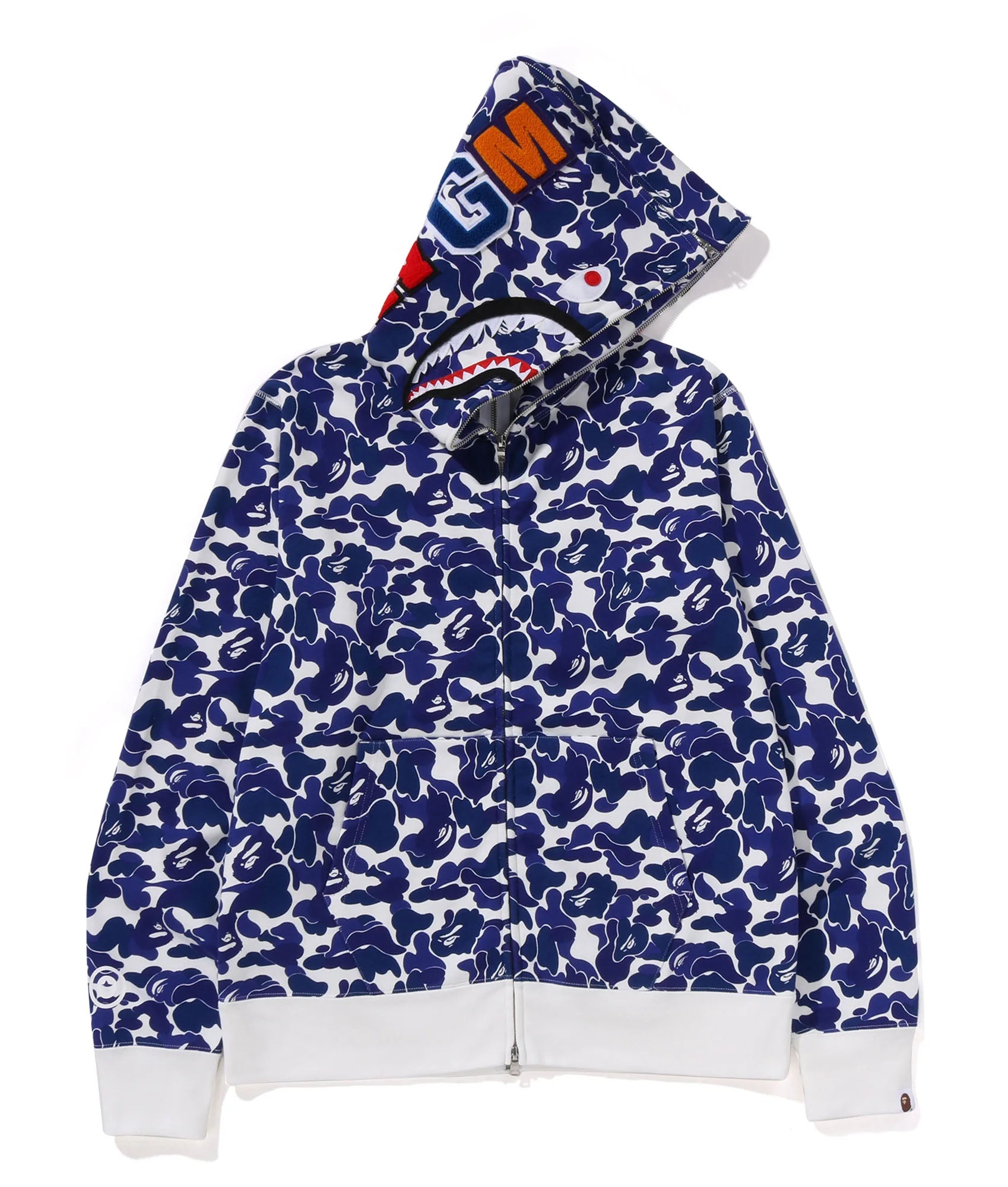 A BATHING APE JAPAN LIMITED COLLECTION SEPARATE SHARK FULL ZIP HOODIE