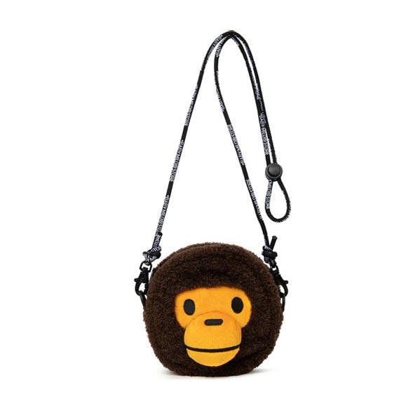 A BATHING APE BABY MILO STORE BABY MILO FACE CROSS BAG