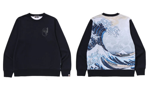 A BATHING APE BAPE x UKIYO-E CREWNECK #1